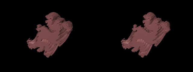 3D-Stereo Fraktal-Bild