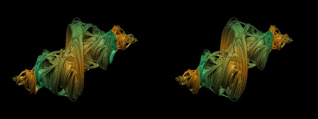 3D-Stereo Fraktal-Bild