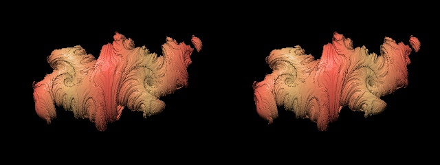 3D-Stereo Fraktal-Bild